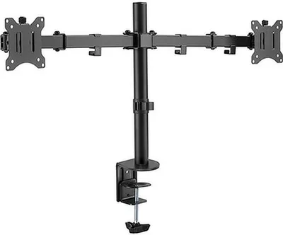 Produktbild von Allteq - Monitorhalterung für 2 Bildschirme vor 17 bis 32 Zoll und Max. 8 kg pro Bildschirm - schwenkbar und neigbar