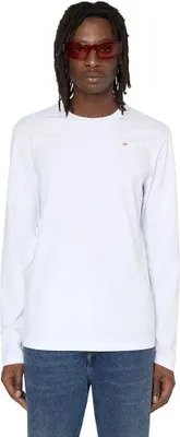 Image de Diesel Diegor Microdiv T-shirt manches longues Blanc L Hommes Blanc L
