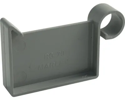 Produktbild von Marley Rinnen-Endstück NW 70 mm, für links und rechts, eckig, grau