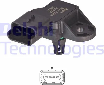 Produktbild von DELPHI PS20100-12B1 Ladedrucksensor für MINI Schrägheck (R56) Saugrohr
