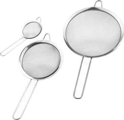 Produktbild von Küchensieb-Set aus Edelstahl 8/14/20 cm Durchschlag Sieb Küchensiebe