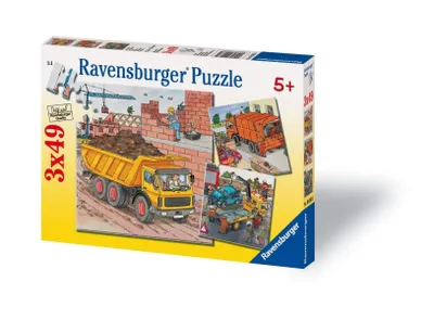 Produktbild von Fahrzeuge, 3 x 49 Teile Puzzle