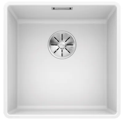 Image de BLANCO SUBLINE 400-F, SILGRANIT® PuraDur®, blanc, sansde vidage à distance