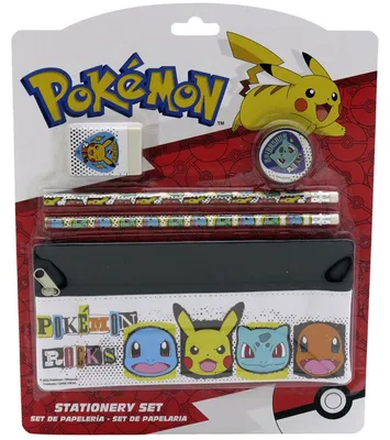 Obrázek produktu pro Sada školních potřeb Pokémon s penálem, 5dílná