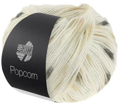 Produktbild von Lana Grossa - Popcorn 0009 weiß beige camel grau anthrazit