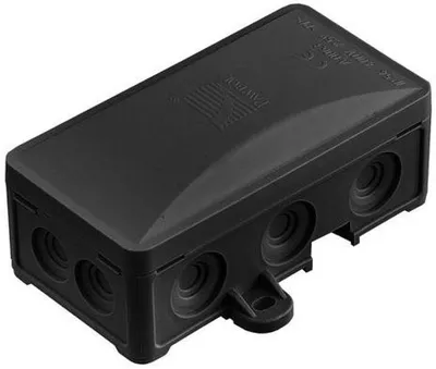 Produktbild von Installationsdose, Aufputz, 72x95x40mm, Schutzart IP54, schwarz, PAWBOL A.0063C