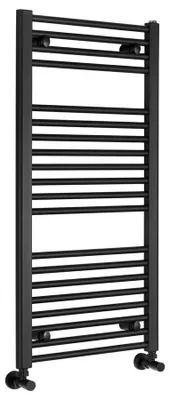 Zdjęcie produktu dla Grzejnik łazienkowy Aqualine DIRECT z bocznym przyłączem, 450 x 960 mm, czarny matowy