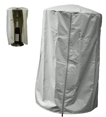 Produktbild von Abdeckhaube für Terrassenheizer & Heizpilze, 61 x 96,5 cm, Wasserdichtes 210D Oxford-Gewebe, Schutzhülle gegen Regen, Staub & UV-Strahlen, Rund, Grau