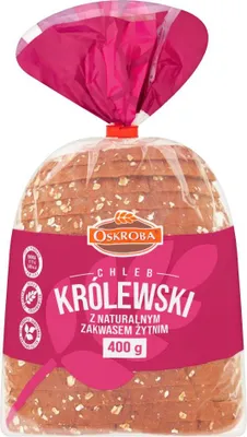 Image de Oskroba Chleb Królewski 400 g - Levain naturel, source de fibres