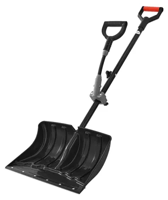 Produktbild von VEVOR Schneeschaufel, 455x320 mm Schneeräumer mit D-förmigen Griffen und Hilfsgr