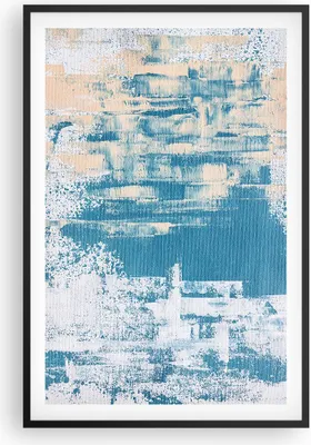 Produktbild von Gerahmtes Poster - Schwarzer Rahmen - Blau Farben Hintergrund - 61x91,5 cm - Wand Bild - Wanddeko - Wandbilder - Kunstposter - Wandposter - Bilderrahmen - Bilder - Kunstdruck - P2BPA61x91-5062