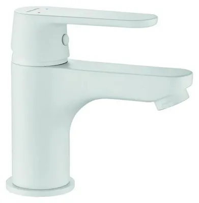 Image de Kuchinox DIMA BQD_622D Robinetterie de lavabo avec fonction « clic-clac », blanc