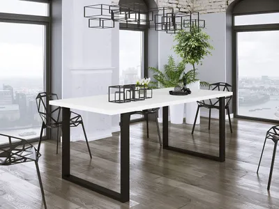 Obrázek produktu pro Jídelní stůl 185x67 cm IZMIR - bílý / černý