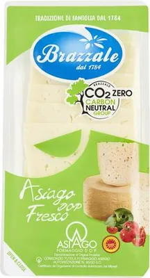 Zdjęcie produktu dla Plastry sera Asiago PDO 80 g - Brazzale
