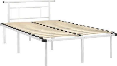 Obrázek produktu pro vidaXL Postelový rošt bílý kov 120x200 cm