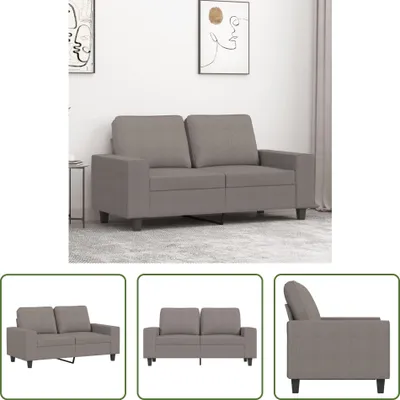Produktbild von The Living Store 2-Sitzer-Sofa Taupe 120 cm Stoff