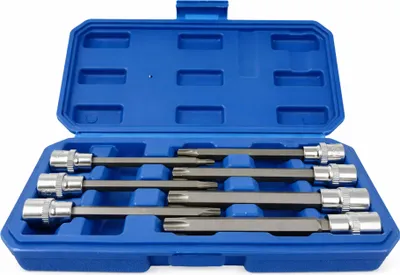Obrázok produktu pre Sada dlhých Torx nástrčných kľúčov - bitov, 3/8'', 7ks Gebo Tools