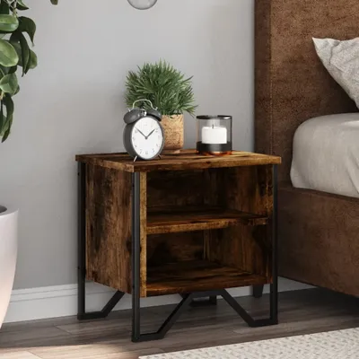 Obrázok produktu pre vidaXL Nočné stolíky 2 ks. Údený dub 40x30x40 cm odvodený výrobok z dreva