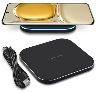 Produktbild von QI Wireless Induktiv Ladegerät für Huawei P50 Pro Plus Kabellose Charger Ladestation