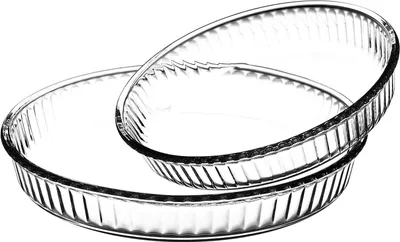 Produktbild von Pasabahce PB-159022 2-tlg. Borcam Auflaufformen, Rund, 1 x Ø 26 cm Höhe: 5cm 1 x Ø 32 cm Höhe: 5,5cm