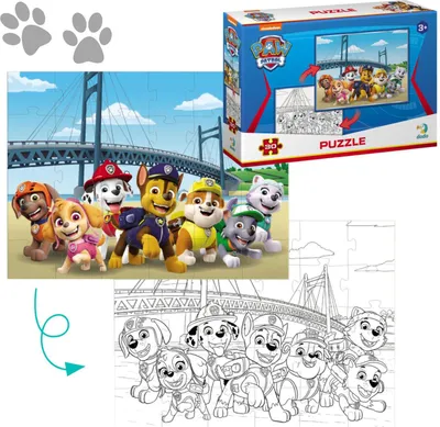 Obrázok produktu pre Puzzle 30 Tlapková patrola 2 v 1