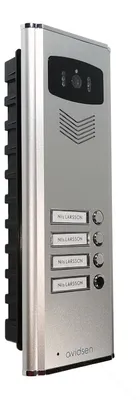 Image de Interphone-portier Avidsen Nordström 112298 Interphone encastré pour vidéo 4 familles unité extérieure avec caméra