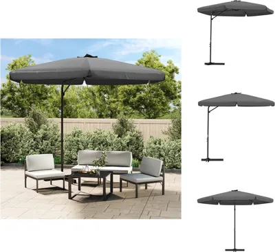 Obrázek produktu pro vidaXL Slunečník s ocelovou tyčí 300x250 cm antracit - Slunečníky a slunečníky