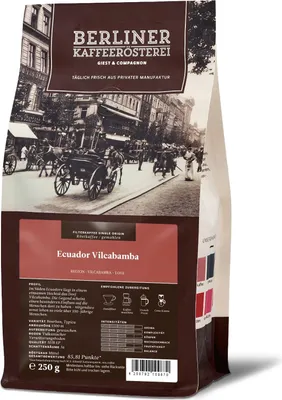 Produktbild von Berliner Kaffeerösterei - Ecuador Vilcabamba (250g / Kaffeemaschine)