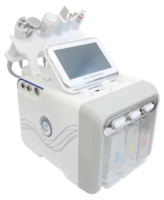 Image de Appareil d'hydrodermabrasion - Appareil de soin du visage - 6 fonctions en 1 - Sans masque - Exfoliation aquatique - Nettoyage en profondeur - Fonction lifting - 220 V