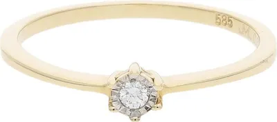 Produktbild von Verlobungsring Gold 585 Brillant JL10-07-1624 JuwelmaLux Größe 52