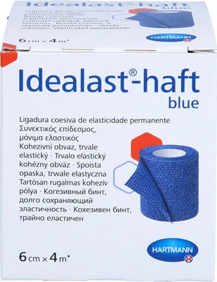 Produktbild von Idealast-haft color Binde 6cmx4m blau, 1 St BIN