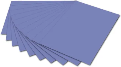 Produktbild von folia 6137 - Fotokarton Veilchenblau, 50 x 70 cm, 300 g/qm, 10 Bogen - zum Basteln und kreativen Gestalten von Karten, Fensterbildern und für Scrapbooking