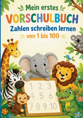 Produktbild von Mein erstes Vorschulbuch - Zahlen schreiben lernen von 1 bis 100