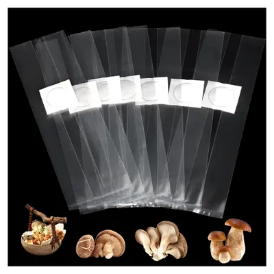Produktbild von 50 Stück Pilz-Zuchtbeutel – 32 x 50 cm – mit Filter – reißfester und robuster Beutel
