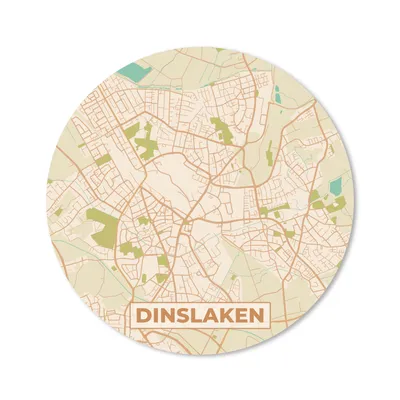 Produktbild von MuchoWow® Mauspad Mousepad Karte - Dinslaken - Vintage - Stadtplan 40x40 cm - Mousepads - Maus Mat - Pad - Mausunterlage - Schreibtisch Accessoires
