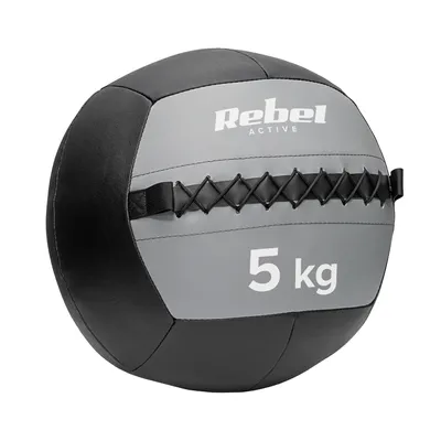 Obrázok produktu pre Rebel medicinbal 5 kg - syntetická koža, ergonomický