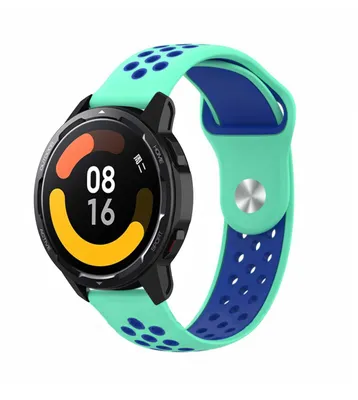 Produktbild von Strap-it Xiaomi Watch S1 Sportarmband (Aqua/Blau)