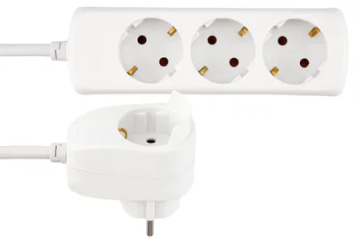 Produktbild von REV 0012312114, 2 m, Drinnen, 1,5 mm², Weiß, 4 AC-Ausgänge, 230 V