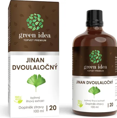 Obrázek produktu pro Zelená myšlenka Ginkgo tinktura kapky 100 ml