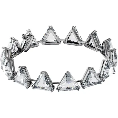 Produktbild von Swarovski Damen Armband Weiß Rhodiniert Matrix Trilliant-Schliff 5600864