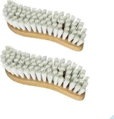 Produktbild von Scheuerbürste Wurzelbürste Holz "S-Form", 2 Stück