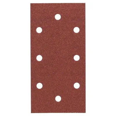 Produktbild von Bosch Schwingschleifpapier mit Klett, gelocht Körnung 120 (L x B) 185 mm x 93 mm 2609256A90 10 St