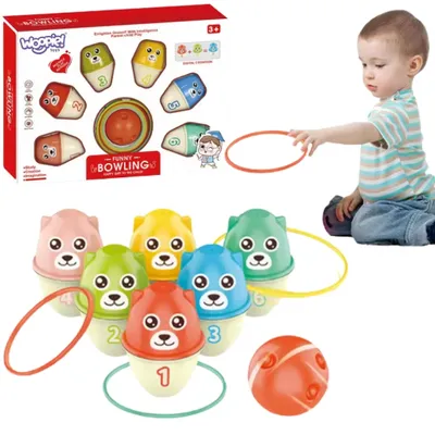 Image de Woopie Bowling pour enfants : oursons colorés 3 en 1