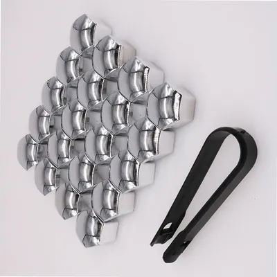 Obrázok produktu pre INF Sivá sada ochranných krytiek - 20 krytiek + čierny klip 21 mm