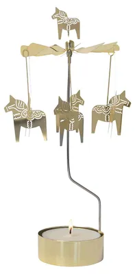 Immagine prodotto di Carosello di candele a forma di cavalli "Dalarna".