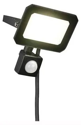 Zdjęcie produktu dla Lampa ścienna LED, czarny mat, czujnik, regulowana, L 12 cm