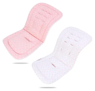Imagen del producto de Cojín para carrito de bebé, algodón, 78 x 34 cm, reversible, para carritos de bebé