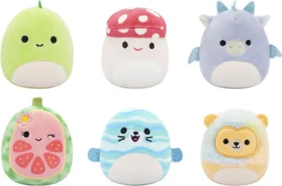 Produktbild von Squishville Mini Squishmallows Plüschfiguren 6er-Pack B 5 cm