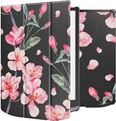 Produktbild von imoshion Design Trifold Hard Case Sleepcover Pocketbook InkPad X Pro - Blossom