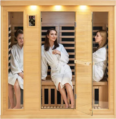 Immagine prodotto di Cabina a infrarossi - Sauna a infrarossi - Cabina termica per 3-4 persone - 2580 W - Relax e salute - Benessere a casa propria